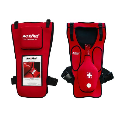 Act+Fast Rescue Choking Weste - Rot, Back Slap Version