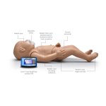 Susie Simon Neugeborenen HLW- und Trauma- Simulator  mit OMNI Code Blue Monitor