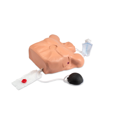 Perikardiozentese-Simulator mit Thoraxdrainage und Pneumothorax