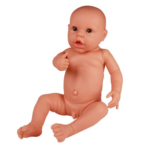Neugeborenenpuppe für Wickelübungen, männlich 1,2Kg