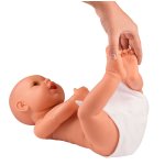 Neugeborenenpuppe für Wickelübungen, männlich 1,2Kg