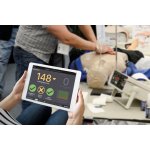 CPR Metrix control box and iPad for CRISIS and CPARLENE manikins