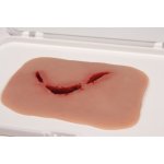 Wound moulage cut broken bottle