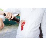 Wound moulage cut broken bottle