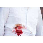 Wound moulage cut broken bottle