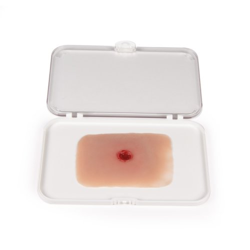 Wound moulage bullet entrance hole