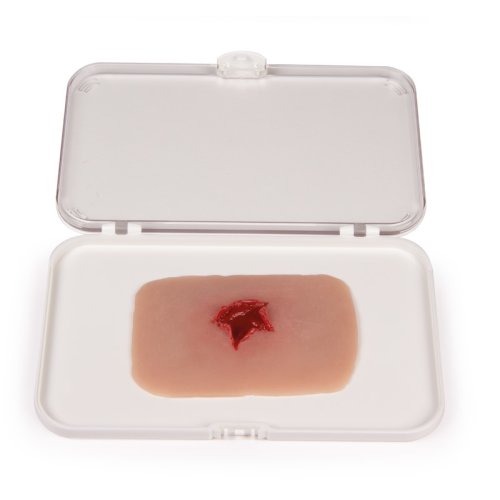 Wound moulage bullet exit hole