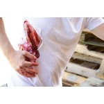 Wound moulage cut, large with bleeding function