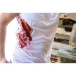 Wound moulage cut, large with bleeding function
