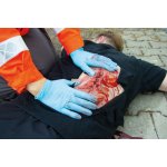 Wound moulage laceration, large with bleeding function