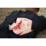 Wound moulage laceration, large with bleeding function