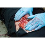 Wound moulage laceration, large with bleeding function
