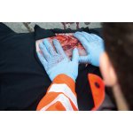 Wound moulage laceration, large with bleeding function