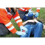 Wound moulage open fracture, leg with bleeding function