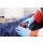 Wound moulage open fracture, leg with bleeding function