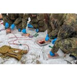 Manual blood pumping system with Reservoir - Backpack