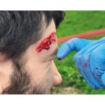 Wound moulage protruding small intestines