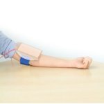 Strap-on venous puncture simulator, set of 5