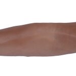 Hyperrealistischer IV Trainingsarm "Puncture Pete" dunkel