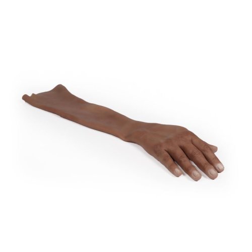 Hyperrealistic IV training arm, replacement skin dark