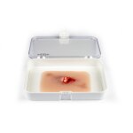 Wound moulage protruding small intestines