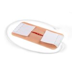 Wound moulage protruding small intestines