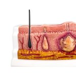 Rahmenmodell Hidradenitis Suppurativa (gebogener Querschnitt)