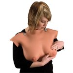 Brust-Tastmodell zum Umh&auml;ngen mit Tasche